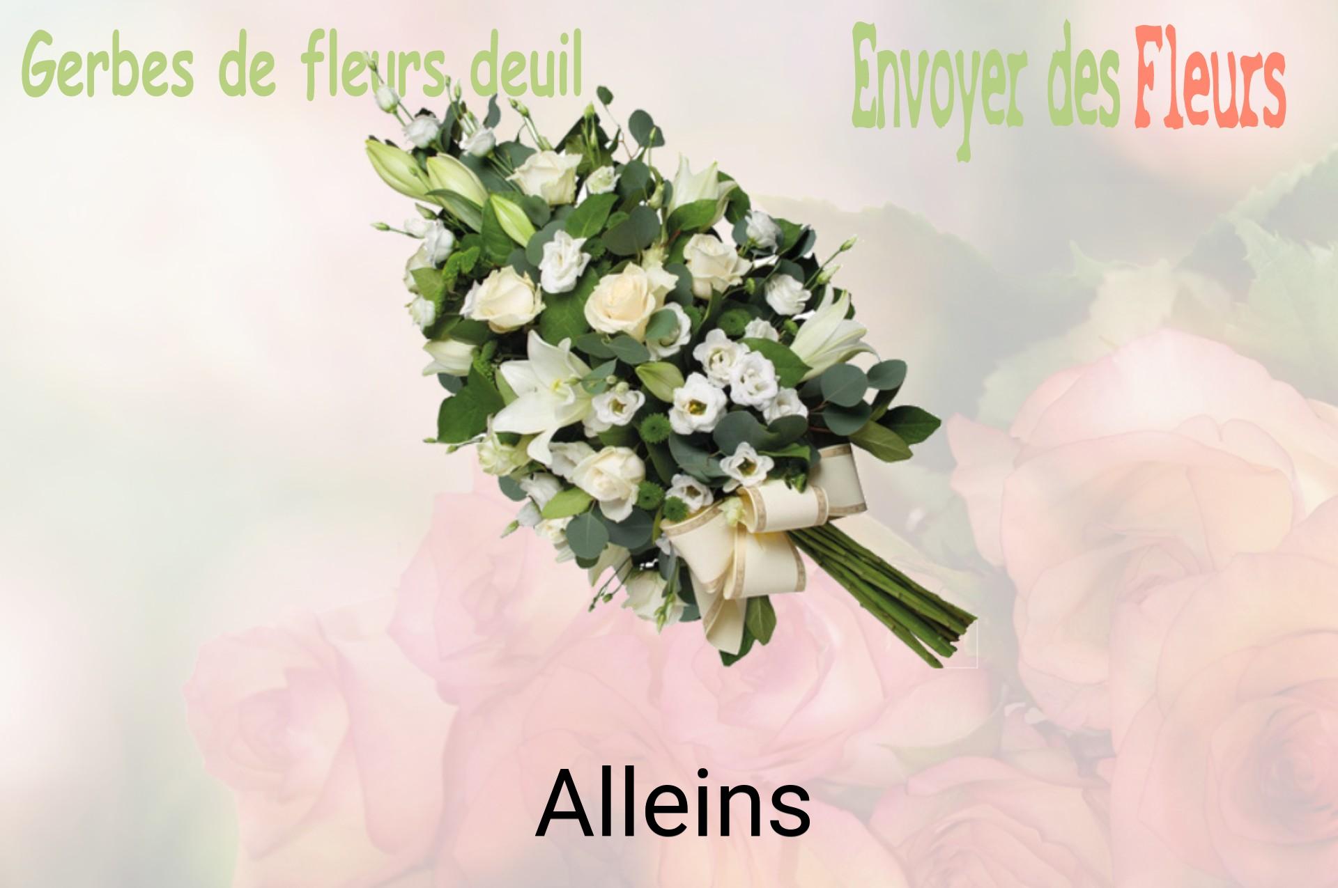 Gerbe de fleurs de deuil livrée à Alleins